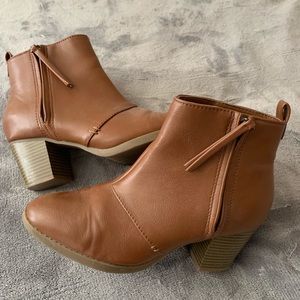 Tan Ankle Booties